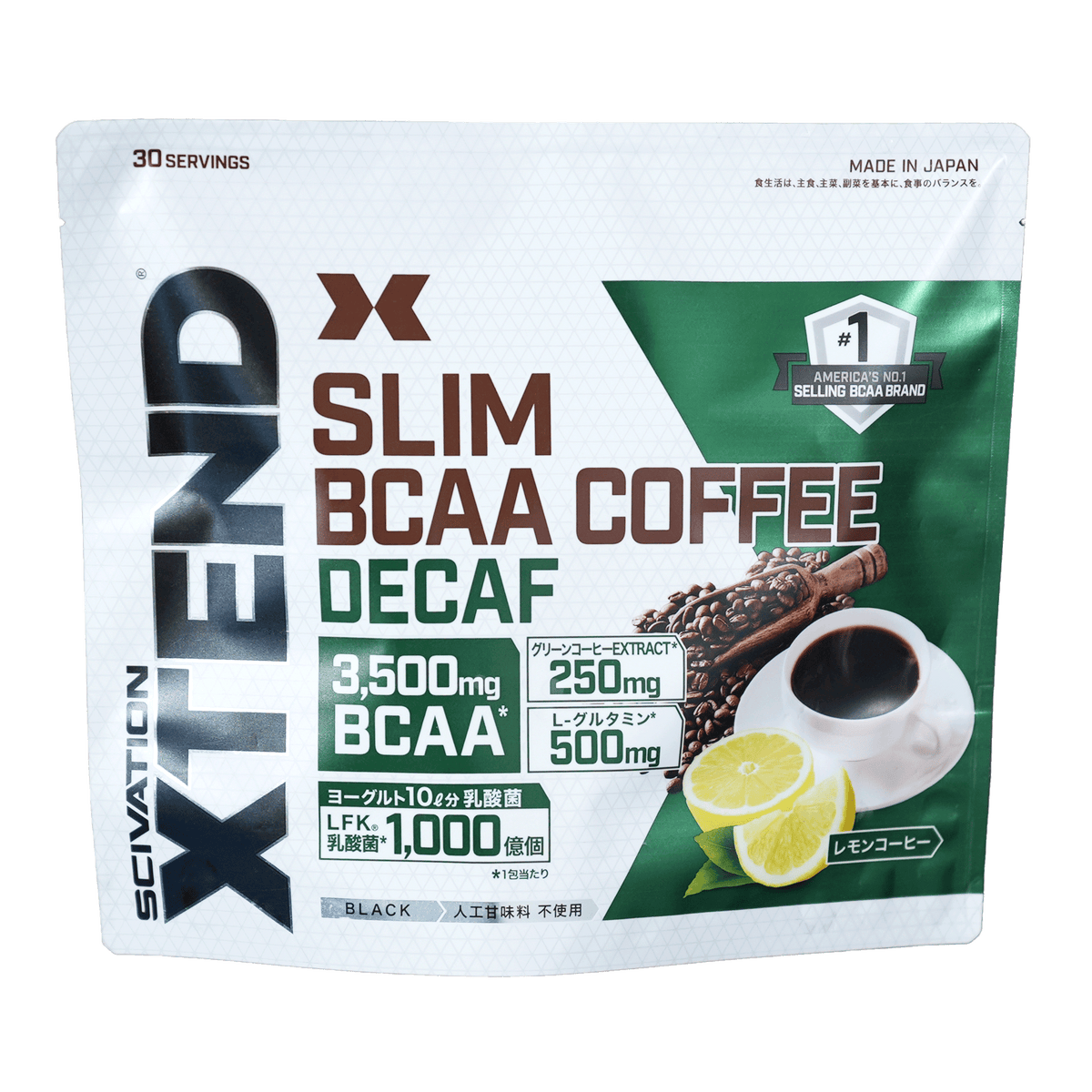 XTEND SLIM BCAA COFFEE DECAF 8.3G×30包